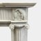English Regency Statuary White Marble Columned Fireplace Mantel, 1820s, Image 4