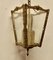 French Brass and Etched Glass Lanterns, 1890s, Set of 2 2