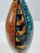 Vintage Multicolored Lacquered Ceramic Vase with Geometric Patterns, Italy, 1950s 9