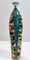 Vintage Multicolored Lacquered Ceramic Vase with Geometric Patterns, Italy, 1950s 1