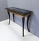 Rectangular Ebonized Beech Console with Crystal Top by Roberto Ventura, Italy, 2000s, Image 9