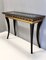 Rectangular Ebonized Beech Console with Crystal Top by Roberto Ventura, Italy, 2000s, Image 6