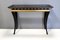 Rectangular Ebonized Beech Console with Crystal Top by Roberto Ventura, Italy, 2000s 1