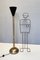 Vintage Brass and Black Varnished Aluminum Floor Lamp, Italy, 1950s 5