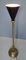 Vintage Brass and Black Varnished Aluminum Floor Lamp, Italy, 1950s, Image 2