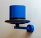 Blue Surreal Top Hat Model V298 Wall Light by Hans Agne Jakobsson for Hans-Agne Jakobsson Ab Markaryd, 1960s 1