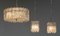 Lámpara colgante de cristal con luces de bar de Carl Fagerlund de Orrefors, años 60. Juego de 3, Imagen 3