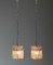 Crystal Pendant with Bar Lights by Carl Fagerlund from Orrefors, 1960s, Set of 3 2