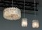 Crystal Pendant with Bar Lights by Carl Fagerlund from Orrefors, 1960s, Set of 3 9