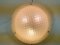 Large Ceiling Lamps in Glass & Brass from Fischer, 1970s, Set of 2 11