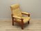Danish Yellow Leather Armchair, 1960s 8