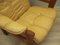 Danish Yellow Leather Armchair, 1960s, Image 10