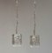 Clear Crystal Bar Lights by Carl Fagerlund Orrefors, Sweden, 1960s, Set of 2 1