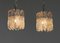Clear Crystal Bar Lights by Carl Fagerlund Orrefors, Sweden, 1960s, Set of 2 3