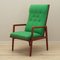 Danish Teak Green Armchair, 1970s 1