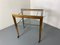 Mid-Century Teak and Glass Trolley Side Table, 1950s 2