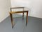 Mid-Century Teak and Glass Trolley Side Table, 1950s 5