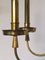 Italian 8 Light Chandelier in Brass, 1960s 7