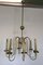 Italian 8 Light Chandelier in Brass, 1960s 5