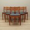 Chaises en Teck par Poul M. Volther, Danemark, 1970s, Set de 6 1