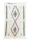 Moroccan Modern Traditional White Area Rug, 2000s 1