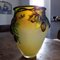 Große Vase aus mundgeblasenem Cameo Pflaumenglas von Gallé, 1920er 4