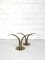 Mid-Century Scandinavian Lily Candleholders in Brass by Ivar Ålenius Björk for Ystad-Metall, Sweden, Set of 2 3