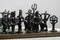 Brutalist Bronze Chess Set by Alberto Giacometti, Italy, 1960s, Set of 33 2