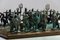 Brutalist Bronze Chess Set by Alberto Giacometti, Italy, 1960s, Set of 33 4
