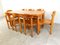 Pine Wood Dining Set attributed to Rainer Daumiller for Hirtshals Savvaerk, 1980s, Set of 9 9