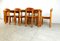 Pine Wood Dining Set attributed to Rainer Daumiller for Hirtshals Savvaerk, 1980s, Set of 9 6