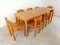 Pine Wood Dining Set attributed to Rainer Daumiller for Hirtshals Savvaerk, 1980s, Set of 9, Image 7