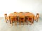 Pine Wood Dining Set attributed to Rainer Daumiller for Hirtshals Savvaerk, 1980s, Set of 9 8