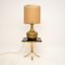 Large Vintage Brass Table Lamp, 1960, Image 3