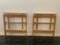 Foldable and Height Adjustable Ash Trestle Tables, 1960s, Set of 2 5