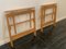 Klappbare und höhenverstellbare Tische aus Eschenholz, 1960er, 2er Set 6