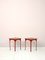 Red and Wood Metal Stools, 1960s, Set of 2, Image 1
