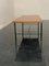 Black Painted Metal Coffee Table with Teak Top from Isa Bergamo, 1960s 2