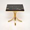 Vintage Brass and Marble Side Table , 1970 4
