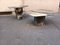 Hexagonal Coffee Tables in Grey Marble, 1980s, Set of 2, Image 1