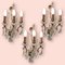 Large Crystal Sconces, 1960s, Set of 3 3