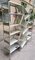 Vintage Sculptural Grey Lacquered Iron Shelf, 1970s 4
