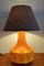 Lámpara de mesa en naranja, años 70, Imagen 4