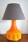 Lampada da tavolo arancione, anni '70, Immagine 1