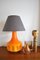 Lámpara de mesa en naranja, años 70, Imagen 6