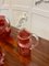 Antique Victorian Cranberry Glass Items, 1880, Set of 7 8