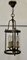 French Art Deco Brass and Glass Lantern Hall Light, 1950s, Image 1