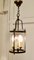 French Art Deco Brass and Glass Lantern Hall Light, 1950s, Image 6