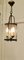 French Art Deco Brass and Glass Lantern Hall Light, 1950s, Image 7
