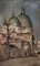Bruno Martini, Basilica di Santa Maria della Salute, Venezia, Olio su cartone, con cornice, Immagine 2
